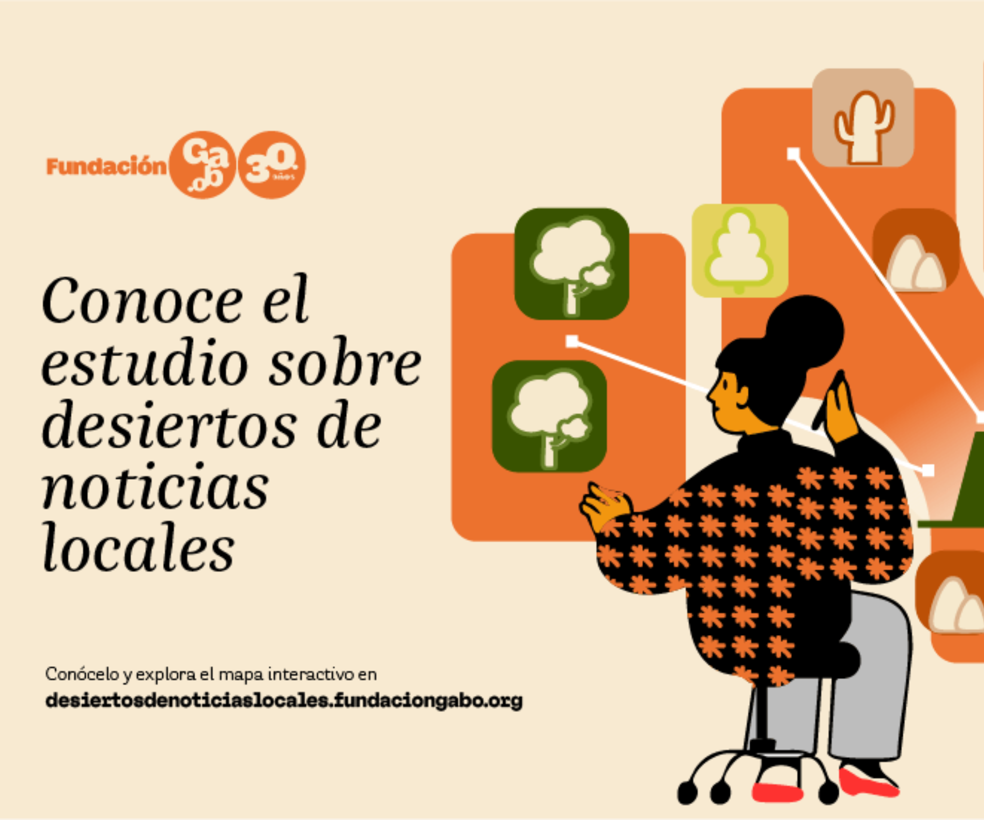 Los desiertos y semidesiertos de noticias locales cubren el 71,8% de la superficie argentina