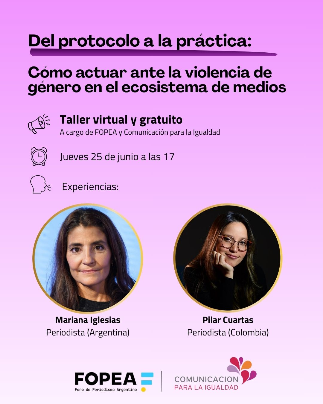 Del protocolo a la práctica: ¿Cómo actuar ante la violencia de género en el ecosistema de medios?